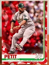 2019 Topps Series 2 Independence Day #637 Yusmeiro Petit #'d /76