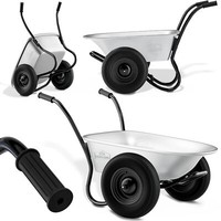 Gardebruk Schubkarre 2Rad 150Kg Bauschubkarre 100L Transportkarre Gartenkarre