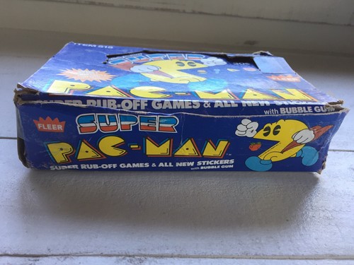 Vintage 1982 Super PAC-MAN Bubble Gum Trading Card Box + 35 Unopened New Packs - Picture 3 of 9