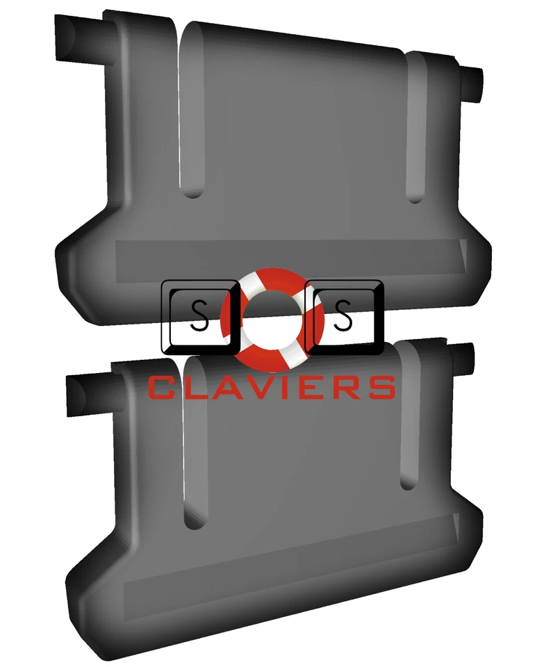 Vivanco Advanced Gaming Keyboard Spare Abfall Tilt Leg Ständer Feet Foot Satz - Bild 3 von 4