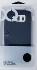 Funda protectora trasera Xqisit Flex para Samsung Galaxy S6 original negra