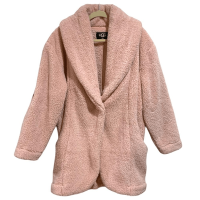 UGG RTW Annona Sherpa Travel Cardigan Pink Size Small Medium
