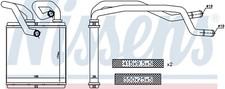 RADIATORE RISCALDAMENTO NISSAN QUASQHAI DAL 2007 N.27140JD020A COD .NRF 54362