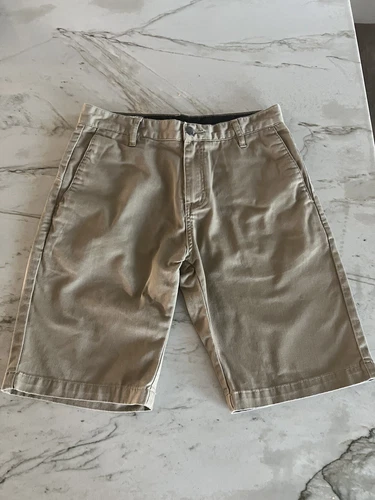 Volcom Chino Shorts Men's Vmonty 22" Tan, Inseam 10”, Size 30