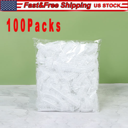 100Pcs Food Cover Disposable Plastic Wrap Elastic Food Covers For Fruit Bowl Cup