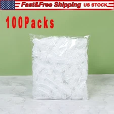 100Pcs Food Cover Disposable Plastic Wrap Elastic Food Covers For Fruit Bowl Cup