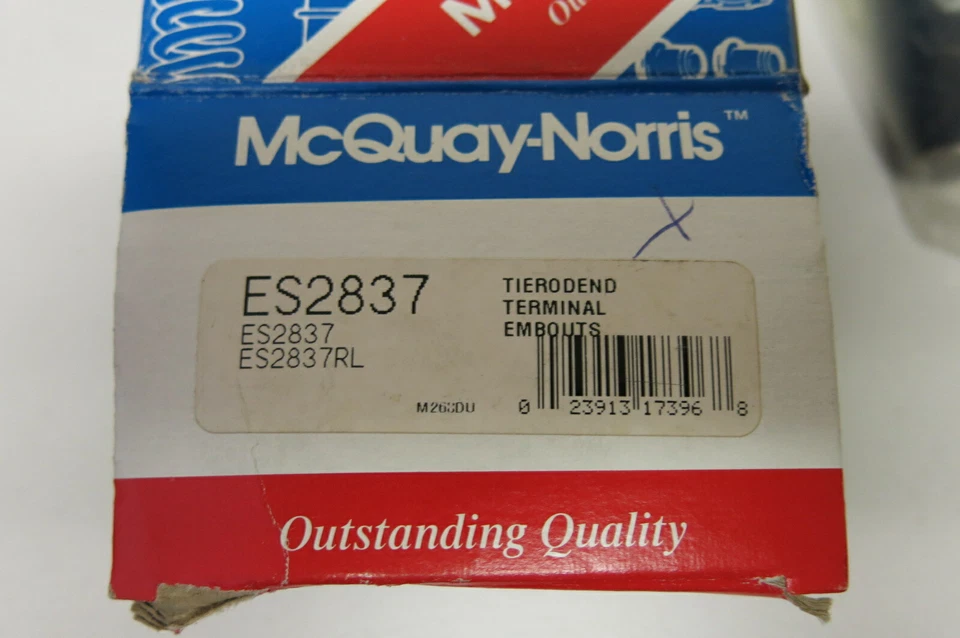 Extremo de varilla de amarre de dirección McQuay Norris ES2837 nuevo de stock para Chevrolet GMC 1989-2001 Foto 2 de 2
