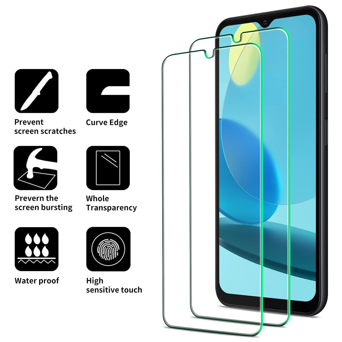 1/2 Pièce De Phares De Travail Carrés LED SPOT - Pour Camion, 4x4, Tracteur - 12 Volts