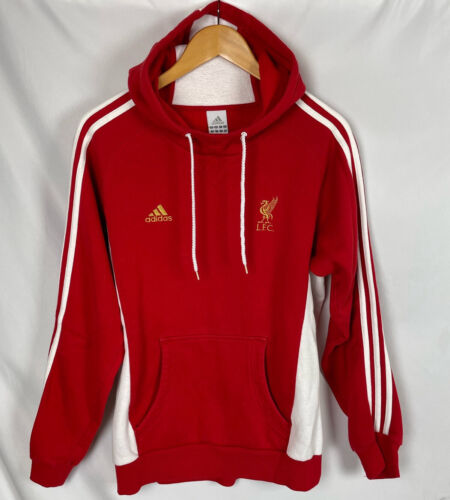 Liverpool FC Adidas Sweter Bluza z kapturem Męska Vintage Y2K 3 paski - Zdjęcie 1 z 6