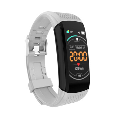 Smart Watch grey Blood Pressure Bracelet Wristband Fitness
