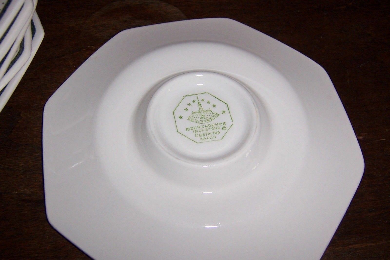 3 Saucer Castleton China Independence Ironstone Japan Provincial Flower eBay