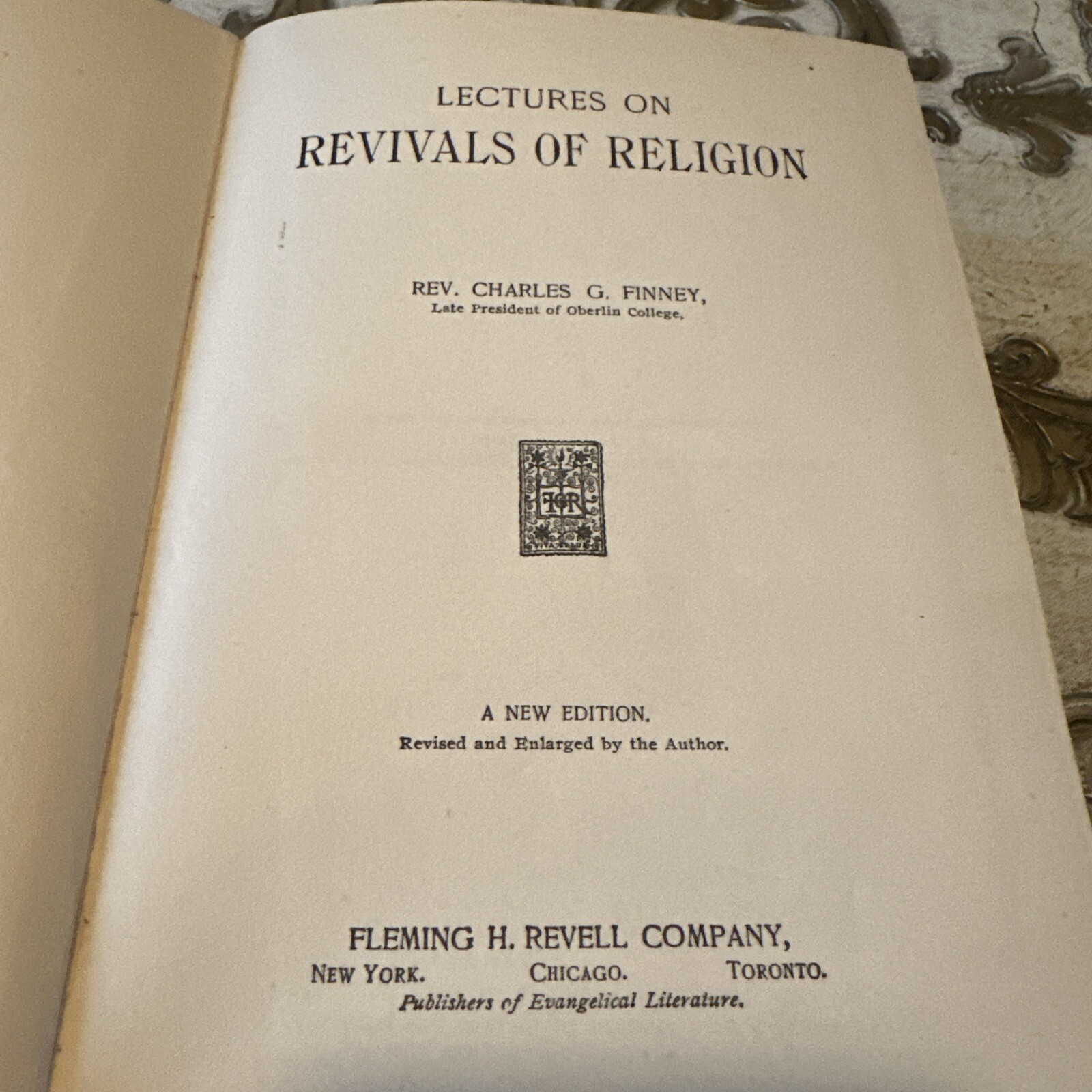 Antique LECTURES ON REVIVALS OF RELIGION Charles G Finney Oberlin College
