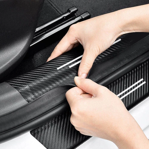 4Pcs Car Threshold Strip Door Plate Sill Scuff Cover Sticker Decals for BMW - Picture 3 of 7