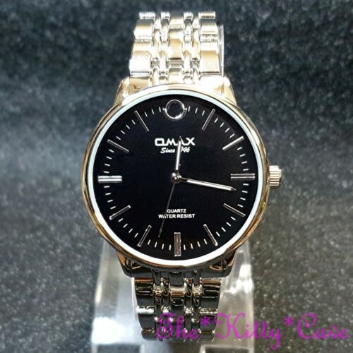 OMAX Clásico Eterno Estilo Diseñador Reloj De Rodio De Acero Inoxidable HBJ939 - Imagen 2 de 12