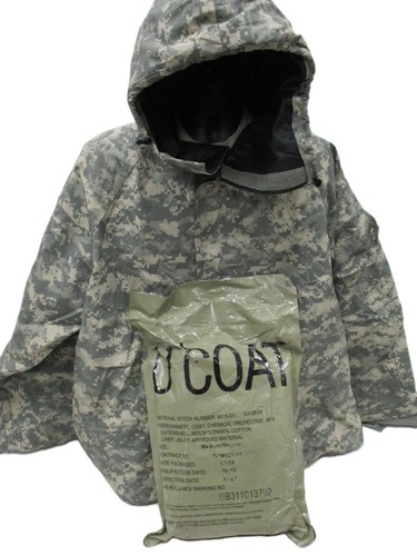 NIP ACU DIGITAL CAMO ARMY JACKET JSLIST TOP MOPP SUIT COAT CHEMICAL OVERGARMENT