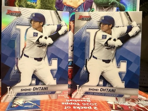 2025 Bowman’s Best Shohei Ohtani Refractor + Base Los Angeles Dodgers