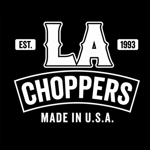 LA Choppers 1.5" Valley T-Bar Black 12" Rise Made in USA - Picture 2 of 3