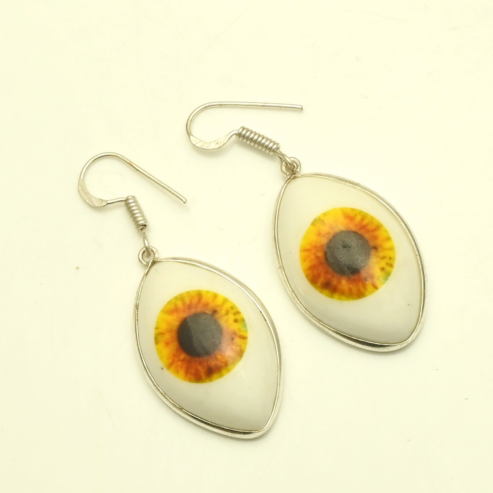 Evil Eye Gemstone Handmade Drop Dangle Earrings Jewelry For Women 1.6