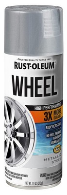 Rust-Oleum Automotive High Performance Wheel 3X, Metallic Steel, 11 Oz - 366440
