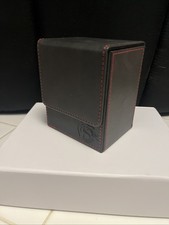 BCW Black Deck Case LX Gaming Card Leatherette Magic the Gathering Storage Box
