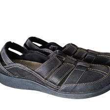 CLARKS CLOUD STEPPERS SILLIAN STORK WOMEN'S LOAFER WALKING SHOE BLACK - SIZE 8M