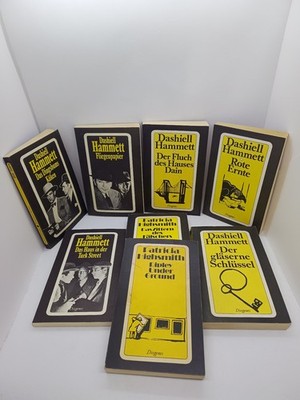 Hammett Dashiell + Highsmith Patricia 8 Krimis + mehr ab  1970  - Diogenes