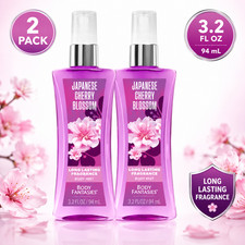 Body Fantasies Signature Japanese Cherry Blossom Body Spray for her, 3.2oz, 2pcs