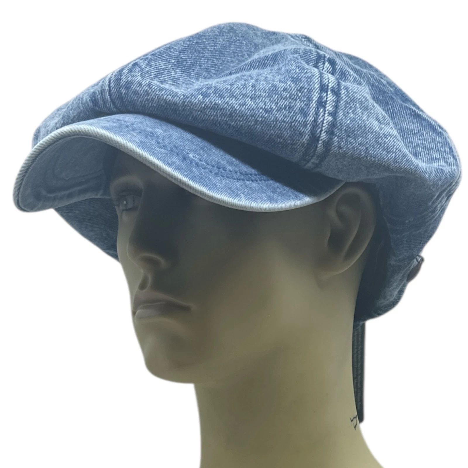 Peaky Blinders Oversized Denim Hat Newsboy Big Apple Gatsby Cap Flat Baker Boy