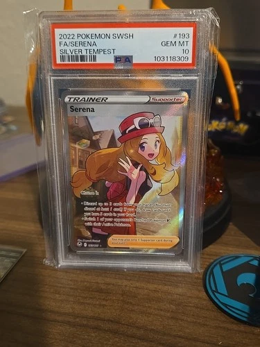 PSA 10 2022 Pokemon Serena Full Art Silver Tempest 193/195 GEM MINT