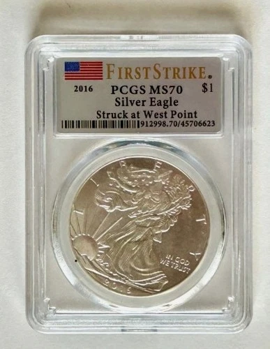 2025-W American Eagle UNC 1 oz .999 Silver PCGS Graded SP70 First Strike