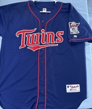 Vintage Minnesota Twins Russell Athletic Jersey Navy Alternate Size 52