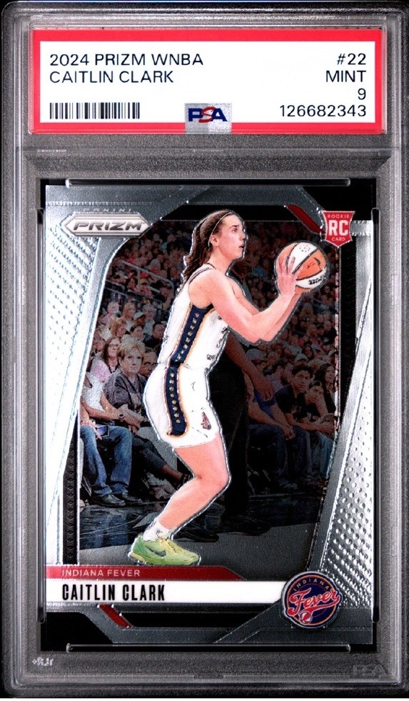 2024 Panini Prizm WNBA Basketball Caitlin Clark Base RC #22 PSA 9 E3