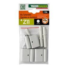 Windhager Alu-Scharniere Z11 03554 weiß   st...