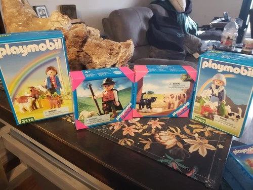 Vintage Playmobil Figures Sets 4 Animal/Farm Theme Lot of 4 Unopened