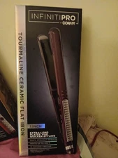 NIB Conair Infiniti Pro 1" Tourmaline Ceramic Flat Hair Iron CS710NR Burgundy