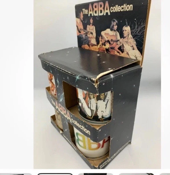 ABBA RARE X 4 Mugs Boxed 1979 Grindley Of Stoke Tour Memorabilia In Ex Condition - Image 2 of 4