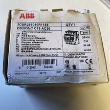 ABB DS203NC C16 AC30 FI/LS Switch RCBO 3P+N 16A 30mA 2CSR256040R1164 NEW