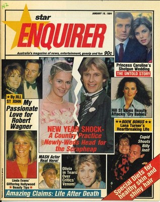 STAR ENQUIRER Austr 18/1/84 Olivia NJ Heather O Rourke Bette Davis Lana Turner