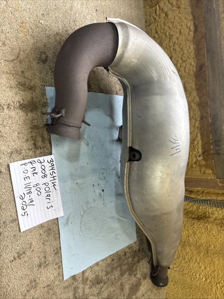 2008 Polaris RMK 800 exhaust pipe expansion chamber 394 - Image 2 of 4