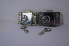 TWO Original Western Electric 29A #71 Single Slot Payphone Locks & 2 KEY BLANKS