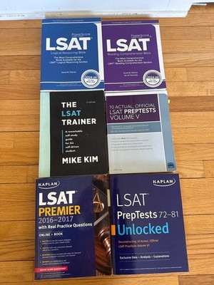 LSAT prep books collection