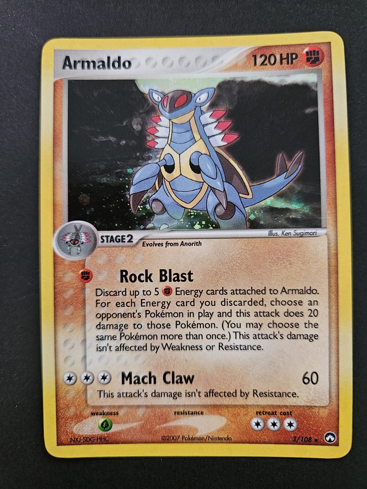 ポケモンカード アーマルド 英語 3/108 EX POWER KEEPERS Armaldo 2007