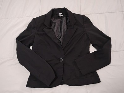 Divided by H&M Blazer, Women's Size 4, Black W/ Black Lining (C2)