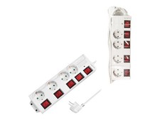 LogiLink LPS252 1.5m Internal Type F Type F CEE 7/4 IP20 1.5mm  Power Strip