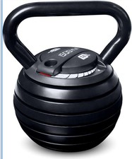 18 Kg Kettlebell Adjustable Weight Black for Home Exercise Gym Fitness Workout