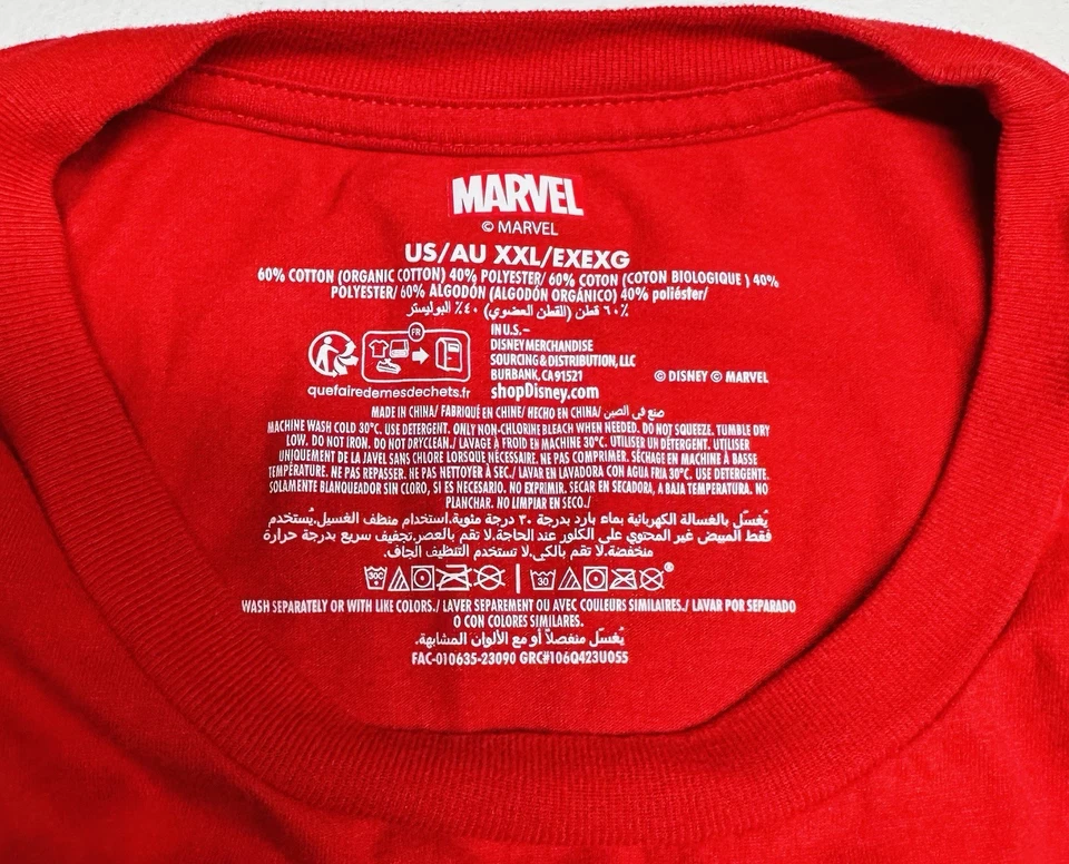 Camisa Marvel Spider-Man “Con Gran Poder Viene Gran Responsabilidad” 2XL Foto 4 de 4