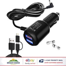 Radar Detector Power Cable with Quick Charge and Dual USB Ports Included