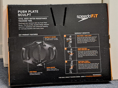 Plaque De Poussée Speedo Fit Sculpt - Outil D'entraînement Aquatique Unisexe, Noir, Neuf En Boîte
