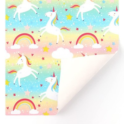 6 Sheets Happy Birthday Wrapping Paper, 20x28 Inches, Folded Flat, For Kids