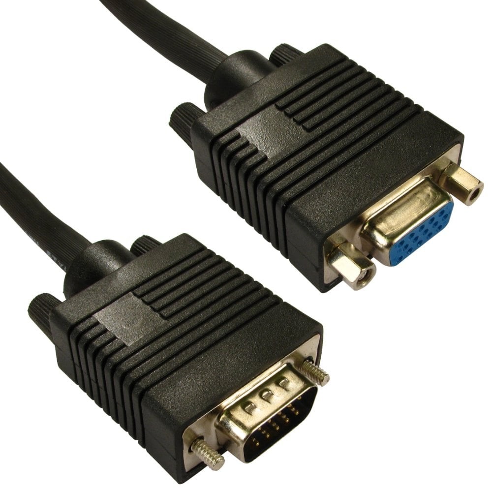 Cables Direct 15m SVGA Extension Cable - Black
